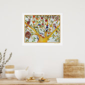 Baumreihe, Poster (Küche)