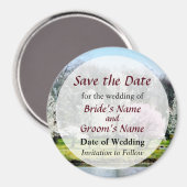 Baumreihe Save the Date Magnet (Vorderseite/Rückseite)