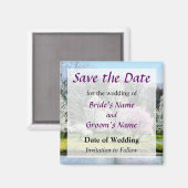 Baumreihe Save the Date Magnet (Vorderseite/Rückseite)