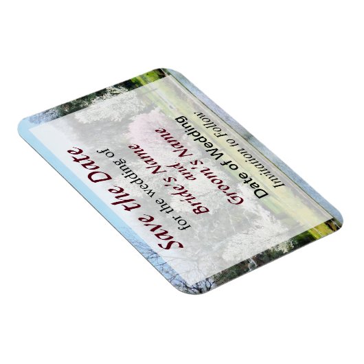 Baumreihe Save the Date Magnet (Rechte Seite)