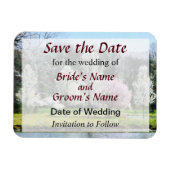 Baumreihe Save the Date Magnet (Horizontal)