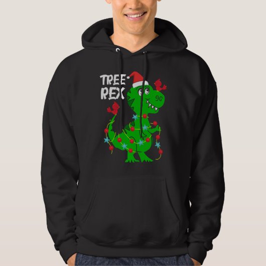 Baumrex. Funny Dinosaur Geschenk Niedlich Dino Wei Hoodie (Vorderseite)