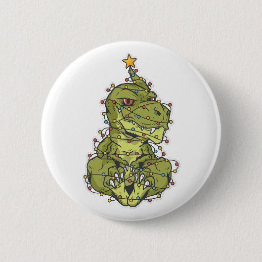 Baumrex Weihnachten Button (Vorderseite)