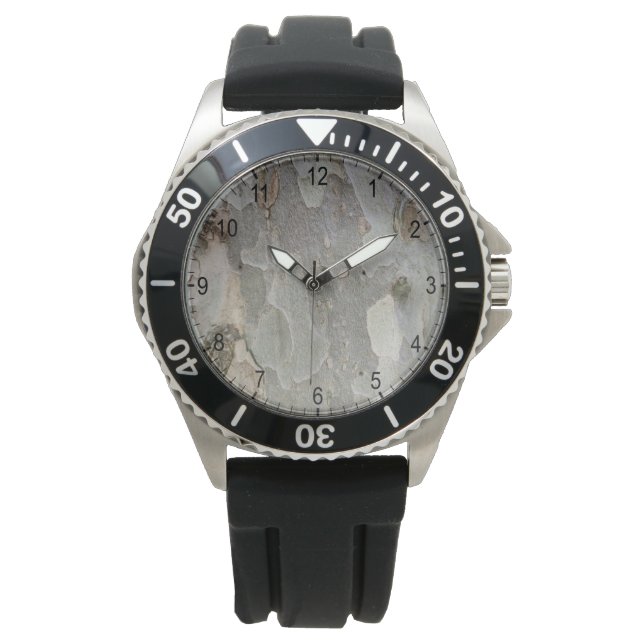 Baumrinde Armbanduhr (Vorderseite)