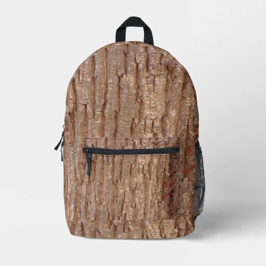 Baumrinde Bedruckter Rucksack (Vorderseite)