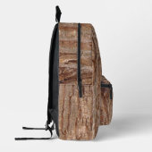 Baumrinde Bedruckter Rucksack (Links)