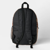 Baumrinde Bedruckter Rucksack (Rückseite)