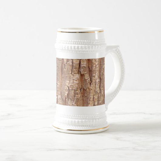 Baumrinde Bierglas (VorderseiteRechts)