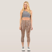 Baumrinde Capri Leggings (Vorderseite)