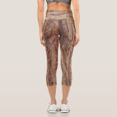 Baumrinde Capri Leggings (Rückseite)