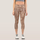 Baumrinde Capri Leggings (Vorderseite)