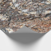 Baumrinde Foto Rustikale Braun und Schwarze Natur Geschenkpapier (Ecke)