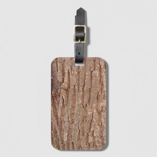 Baumrinde Gepäckanhänger (Vorderseite Vertikal)