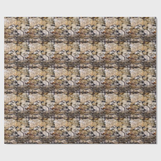 Baumrinde Geschenkpapier (Flach)