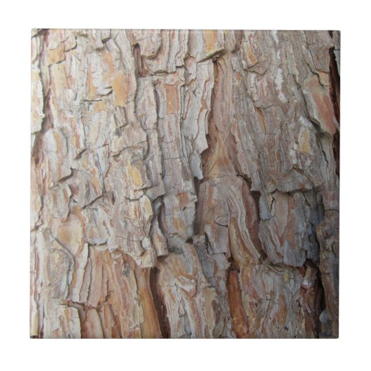 Baumrinde Herbstmuster Fliese (Vorderseite)