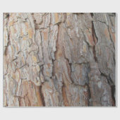 Baumrinde Herbstmuster Geschenkpapier (Flach)