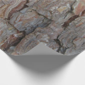 Baumrinde Herbstmuster Geschenkpapier (Ecke)