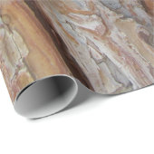 Baumrinde Herbstmuster Geschenkpapier (Rolleneckpunkt)