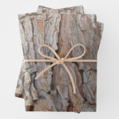 Baumrinde Herbstmuster Geschenkpapier Set (Beispiel)