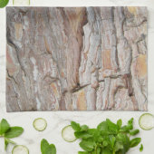 Baumrinde Herbstmuster Geschirrtuch (Gefaltet)