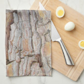 Baumrinde Herbstmuster Geschirrtuch (Viertel Falte)