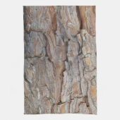 Baumrinde Herbstmuster Geschirrtuch (Vertikal)