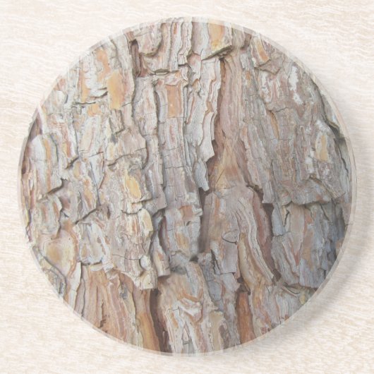 Baumrinde Herbstmuster Getränkeuntersetzer (Vorne)