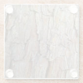 Baumrinde Herbstmuster Glasuntersetzer (Rückseite)