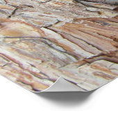 Baumrinde Herbstmuster Poster (Ecke)