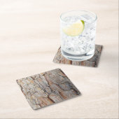 Baumrinde Herbstmuster Rechteckiger Pappuntersetzer (Vor Ort)