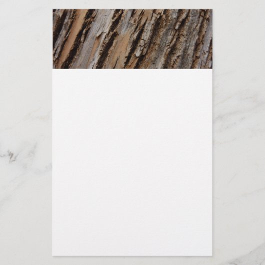Baumrinde I Natürliche Abstrakte Textur Briefpapier (Vorderseite)