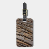 Baumrinde I Natürliche Abstrakte Textur Gepäckanhänger (Vorderseite vertikal)