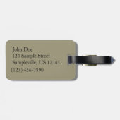 Baumrinde I Natürliche Abstrakte Textur Gepäckanhänger (Rückseite horizontal)