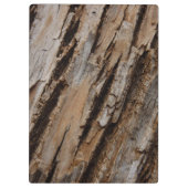 Baumrinde I Natürliche Abstrakte Textur Klemmbrett (Rückseite)