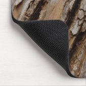 Baumrinde I Natürliche Abstrakte Textur Mousepad (Ecke)