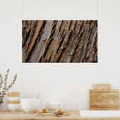 Baumrinde I Natürliche Abstrakte Textur Poster (Küche)