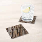 Baumrinde I Natürliche Abstrakte Textur Rechteckiger Pappuntersetzer (Vor Ort)