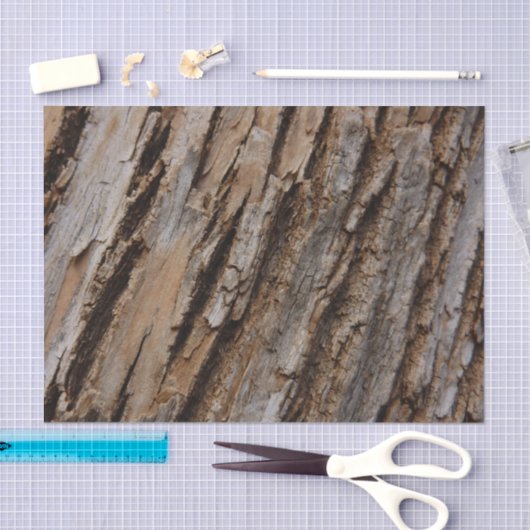 Baumrinde I Natürliche Abstrakte Textur Seidenpapier (Handwerk)