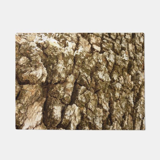 Baumrinde II Naturtexturierte Konstruktion Fußmatte (Vorderseite)