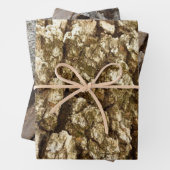 Baumrinde II Naturtexturierte Konstruktion Geschenkpapier Set (Beispiel)