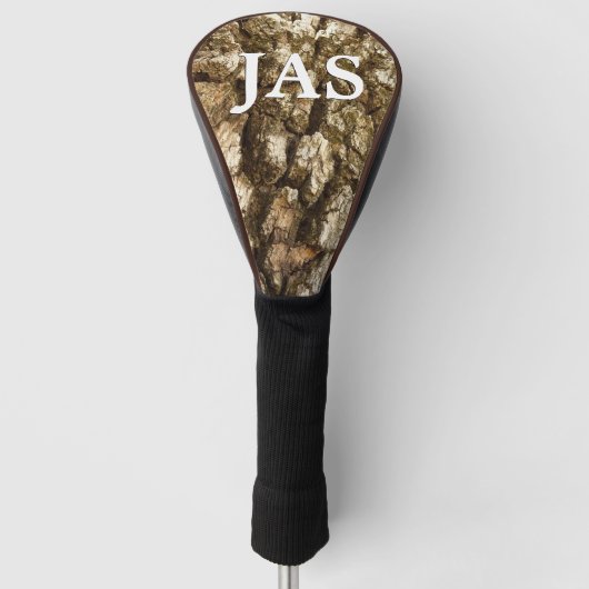 Baumrinde II Naturtexturierte Konstruktion Golf Headcover (Vorderseite)