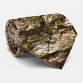 Baumrinde II Naturtexturierte Konstruktion Krawatte (Gerollt)