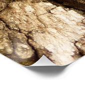 Baumrinde II Naturtexturierte Konstruktion Poster (Ecke)