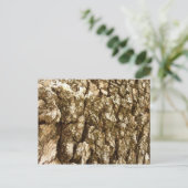 Baumrinde II Naturtexturierte Konstruktion Postkarte (Stehend Vorderseite)