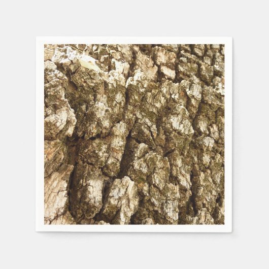 Baumrinde II Naturtexturierte Konstruktion Serviette (Vorderseite)