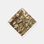 Baumrinde II Naturtexturierte Konstruktion Serviette (Ecke)