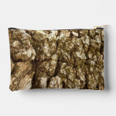 Baumrinde II Naturtexturierte Konstruktion Zubehörtasche (Rückseite)