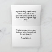 Baumrinde im Herbstmoos - benutzerdefinierte Gebur Karte (Innenseite)