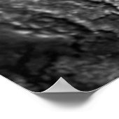 Baumrinde Makro Schwarz und Weiß Poster (Ecke)