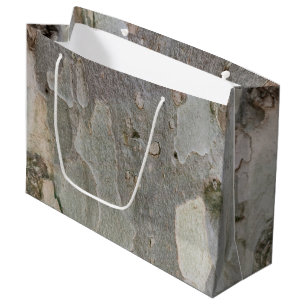 Baumrinde Muster große Geschenktasche Geschenktüte